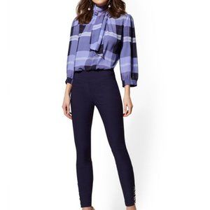 Whitney O-Ring high waist pull on Ankle Pant